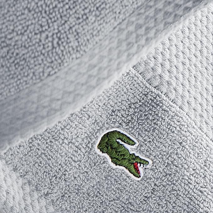 Lacoste Heritage 100% Supima Cotton Wash Cloth, Premium Super Soft Bath Towel