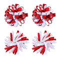Valentines Korker Hair Bows 3'' Toddler Baby Girls Curly Corker Bow Alligator Clips Red Heart Grosgrain Ribbon Fireworks Flowerball Accessories Kids Xmas Gift