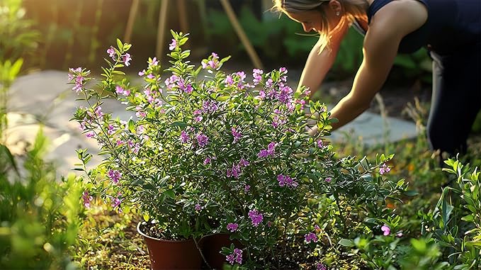 Mexican Heather Purple | 10 Live Plants | Cuphea Hyssopifolia | Drought Tolerant, Evergreen Shrub, Low Maintenance, Flowering Blooms, Full Sun, Ground Cover, Year Round Interest, Outdoor Garden