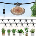 Outdoor LED Grow Light, Waterproof String Plant Growing Light, 41 FT Full Spectrum Growth Light, Suitable for Garden, Farm, Flower, Seedling Greenhouse Grow Light (12 Light)