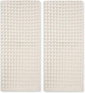 Jacquotha Waffle Hand Towels 2-Piece – Cotton, Quick Dry, Lint Free, 13” x 29”