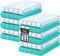 Homaxy Premium Cotton Kitchen Towels 16"x 28", Large Natural Ring Spun 390 GSM
