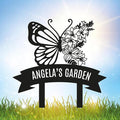 Personalized Metal Garden Sign with Stake, Custom Garden Decor for Outdoor, Custom Family Name Sign, Patio Decorations, Lawn Art, Farmhouse Decorative, Housewarming Gift (CstmDesign7)