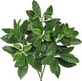 29.9" Artificial Greenery Branches Faux Green Leaves Stems for Vase Filler 3pcs Fake Fiddle Plant for Table Centerpiece Home Office Party Wedding Decoration Green