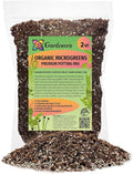 100% Natural Organic Microgreens Premium Potting Mix by Gardenera: Ideal Balance of Air, Moisture, and Nutrients - 2 Quart