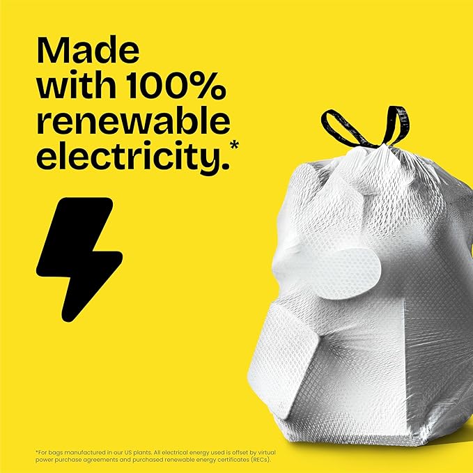 Glad ForceFlex Tall Kitchen Trash Bags, 13 Gallon, Gain Lemon Zest