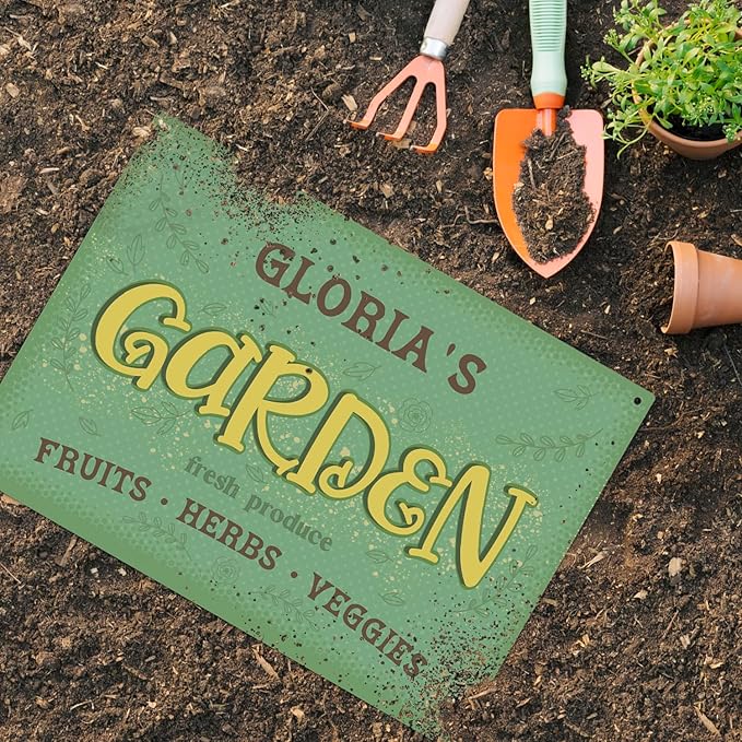 Custom Garden Signs, Christmas Holiday Season, Personalized Sign for Garden Decor Sign, 18x24 Inches, Rust Free .063 Aluminum, Fade Resistant, Made in USA by Sigo Signs
