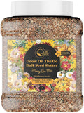 Bulk Wildflower Seed Mix – Honey Bee Wildflower Seed Mix 1 Pound Tub by GevaGrow | Bulk 300,000+ Seed Tub | 19 Variety Flower Seeds for Planting in Pots & Outdoor Gardens | No Messy Bags or Packets |