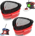 2 Pack Upgraded Spin Mop Replacement Scrub Brush Heads Compatible