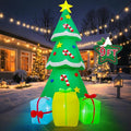 9FT Christmas Inflatables Tree Outdoor Decoration, Indoor Gift Boxes Lighted Party Decoration, Blow Up Decor with Built-in LED Lights Suitable for Lawn/Yard/Garden/Porch