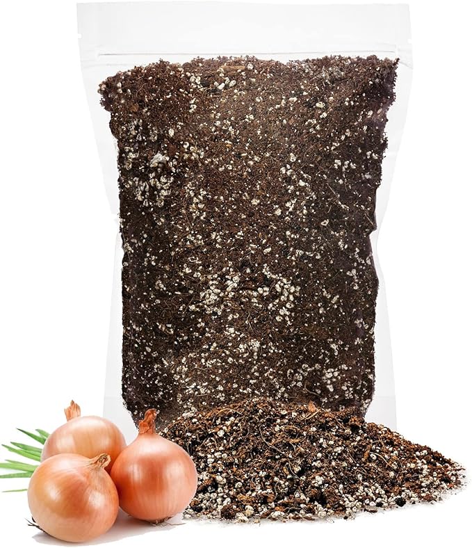 GARDENERA Premium Organic Potting Soil for Onions - (3 Quart Bag)
