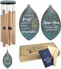 ASTARIN Personalized Wind Chimes Memorial, Customized Sympathy Gifts Wind Chime, 35inch Commemorative Wind Chime Deep Tone for Loss of Loved Daddy/Mom/Son for Condolences/Funeral