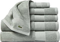 Lacoste Heritage Supima Cotton 6-Piece Towel Set, 2 Bath Towels, 2 Hand Towels