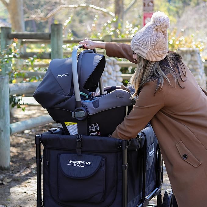 WONDERFOLD Stroller Wagon Car Seat Adapter - Secure Attachment for Infant Car Seat Makes Room for Baby and Another Child Opposite (W2 Series, Not Compatible with L & Pro)