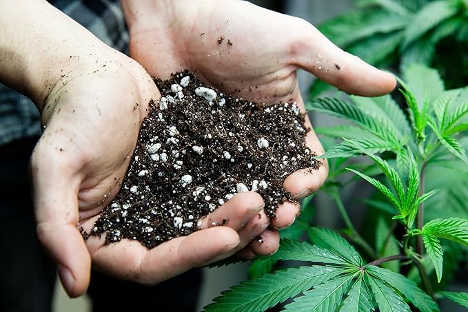 Gardenera Premium Happy Plant Potting Soil Mix - Optimal Nutrient-Rich Blend for Thriving and HIGH-Yield Herbal Plants - 2 Quart