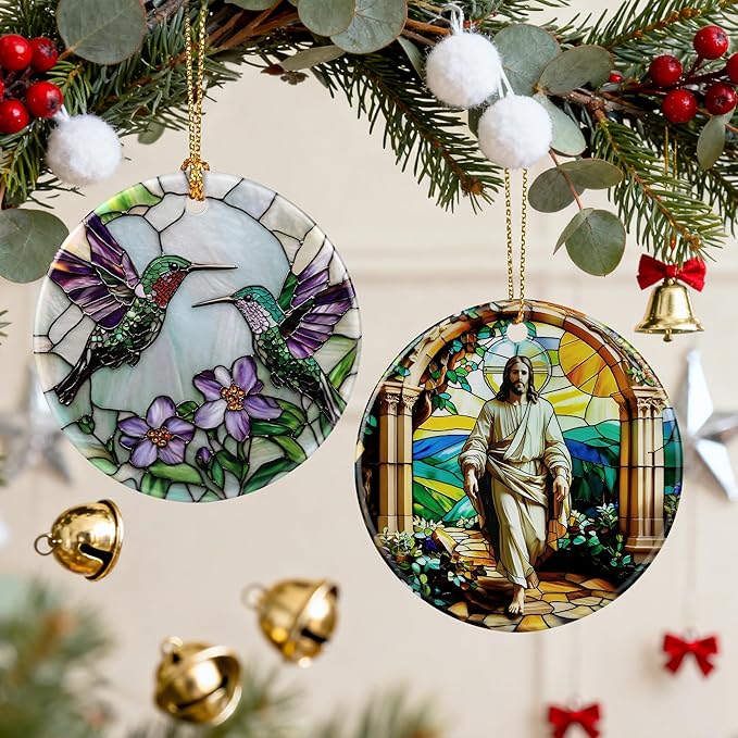 Jesus Ornament for Christmas Tree, Christian Religious Ornament, Christmas Ornaments, Christian Home Decor | Lord Jesus Gifts, Religious Gifts, Gift Exchange & Gift Idea, Giftbox Included