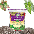 DUSPRO Recycle Pre-Mixed House Plant Potting Mix 7in1 with Potting Soil Indoor Plants, Tropical Indoor Potting Soil with Pine Bark, Pumice, Coco Coir, Perlite, Worm Castings, Gypsum, Peat Moss 1QRT