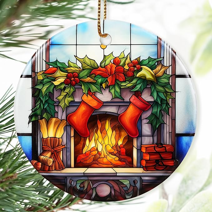 Christmas Ornament, Stocking Hanger Ornament, Christmas Decorations for Tree, Heirloom Keepsake, Gift Idea
