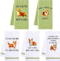 R Horse Funny Corgi Kitchen Dish Towels