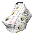 Personalized Baby Car Seat Cover with Name Stroller Canopy Custom Bee Carseat Cover Newborn Baby Boy Girl Nursing Cover for Moms First Birthday Gift