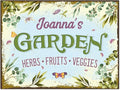 Custom Garden Sign, Christmas Present, Personalized Name for Vegetable Patch and Backyard Décor Sign, 18x24 Inches, Rust Free .063 Aluminum, Fade Resistant, Made in USA by Sigo Signs
