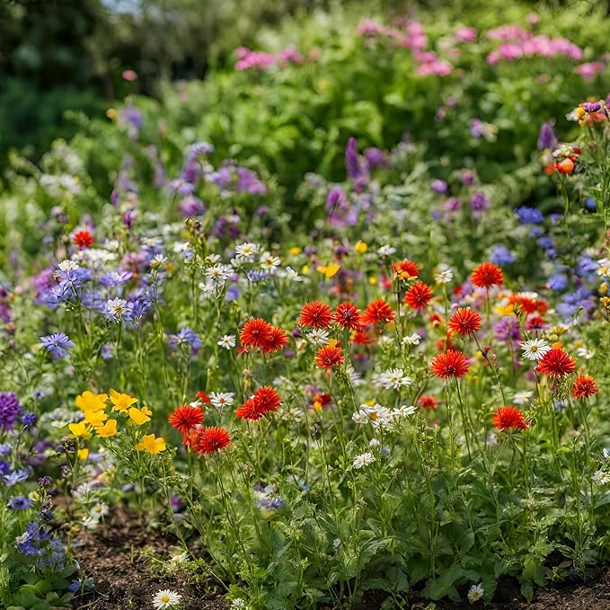 Created By Nature Kansas Wildflower Seed Mix, 16 Flower Varieties, 40,000 Seeds