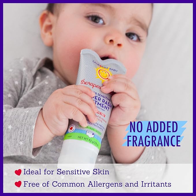 California Baby Super Sensitive Diaper Rash Cream | 100% Bio-Based | Zinc Oxide Ointment | Unscented Diaper Cream | Cloth Diapers Safe | 82 g / 2.9 oz
