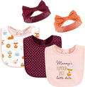 Hudson Baby Unisex Baby Cotton Bib and Headband Set
