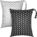 Shappy 2 Pcs Large Travel Laundry Bag Washable Waterproof Wet Dry Large Dirty