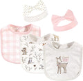 Hudson Baby Unisex Baby Cotton Bib and Headband Set