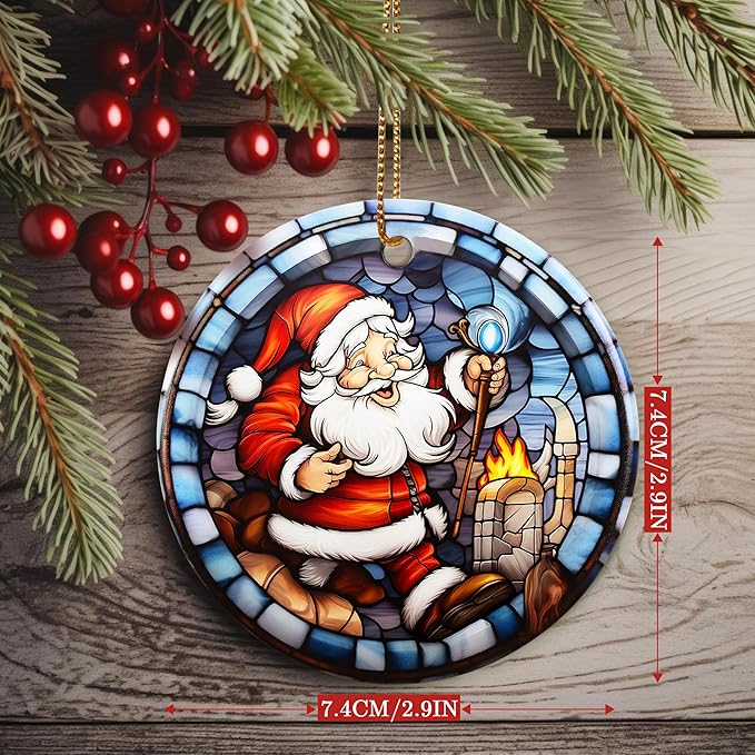 Christmas Ornament, Santa Claus Ornament, Christmas Decorations for Tree, Heirloom Keepsake, Gift Idea