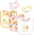 Hudson Baby Unisex Baby Cotton Bib and Headband Set
