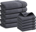 Homaxy Kitchen Towels and Dishcloths Set, 12 x 12 and 13 x 28 Inches, Super
