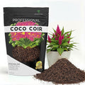 Professional Coco Coir | for Container and Garden Plants | Low Acidic Lightweight Soil Additive | Large 2.2 Quarts | Made in USA