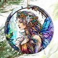 Colorful Ceramic Fairy Christmas Ornament, Fairy Ornaments for Christmas Tree, Holiday Decorations, Christmas Decor, Fairy Gifts, Fairy Lovers, Christmas Ornament Gift Ideas - Pattern B