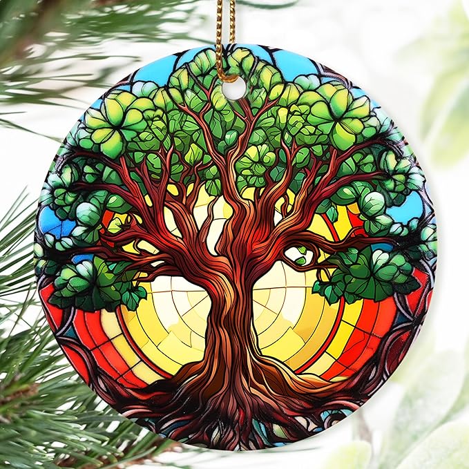 Christmas Ornament, Lush Tree of Life Ornament, Christmas Decorations for Tree, Heirloom Keepsake, Gift Idea