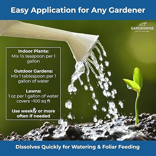 20-20-20 Water-Soluble Fertilizer – Powder for Liquid Plant Food for Indoor & Outdoor Plants, Orchids, Vegetables, Lawns, Flowers – 20 20 20 Fertilizer 2 Quarts (4 lbs)