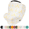 Simka Rose Car Seat Cover for Babies – Multipurpose, Breathable Nursing Cover and Baby Car Seat Canopy - 360 Coverage - Breastfeeding Privacy, Shopping Cart and High Chair Cover - Newborn Essential