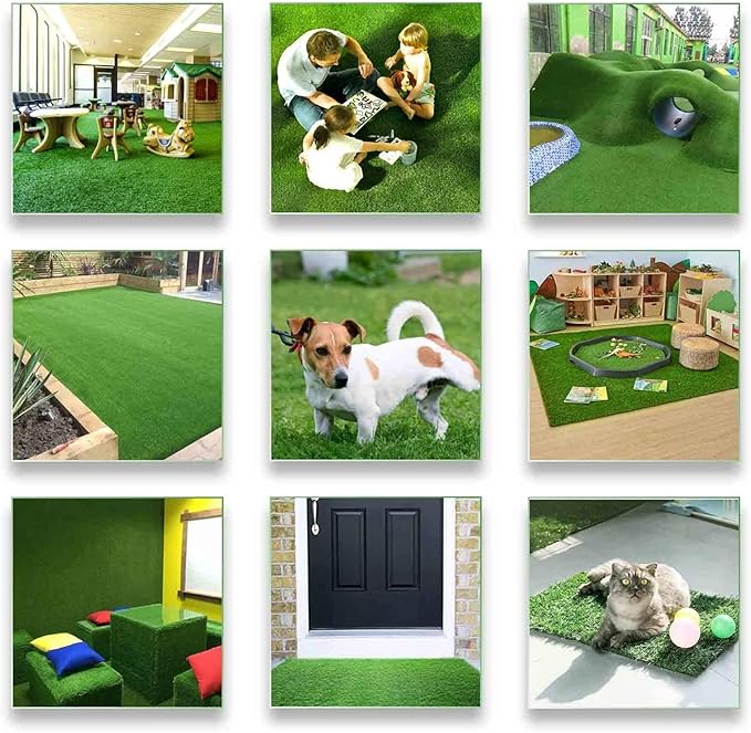LITA Realistic Artificial Grass Turf Lawn Customized Size 1 x 27 Feet, 1.38" Indoor Outdoor Garden Lawn Landscape Synthetic Grass Mat Fake Grass Rug