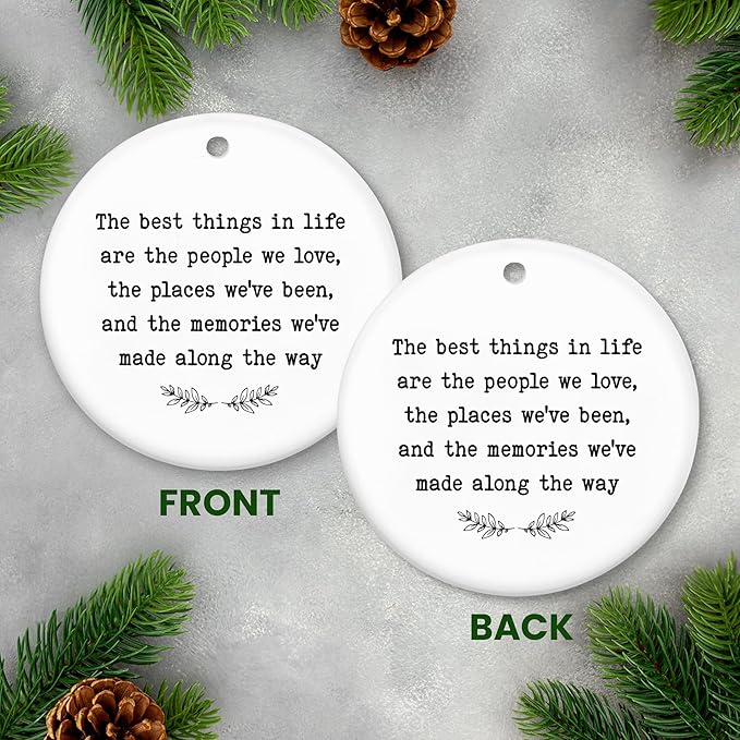 GEEMBI Christmas Inspirational Gifts for Women Men - Ceramic Christmas Ornaments 2025 for Xmas Decorations - Encouragement Thank You Employee Appreciation Gifts for Coworker Friends, Stocking Stuffers