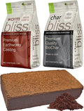 Coco Coir Brick (650gms) + Worm Bliss (1 Qt) + Char Bliss (1 Qt) - Organic Coco Coir for Plants - Worm Castings & Biochar for Plants - Soil Amendment & Organic Fertilizer Bundle - Potting Soil Mix