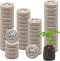 Halatool 50 Pcs 30mm Peat Pellets Block Potting Soil for Seedlings, Compressed Garden Soil Seed Starter Nutrient Peat Pods for Starting Seeds, Planting Flowers, Vegetables, Herbs