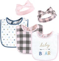 Hudson Baby Unisex Baby Cotton Bib and Headband Set
