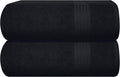 GLAMBURG Premium Cotton Oversized 2 Pack Bath Sheet 35x70-100% Pure Cotton