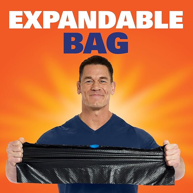 Hefty Ultra Strong 30 Gallon Trash Bags, Large Bags 30 Gallon Size, Break