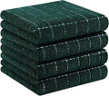 Homaxy 100% Cotton Terry Kitchen Towels, Checkered Designed, Soft and Super