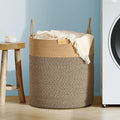 80L Laundry Hamper Basket, Baby Nursery Woven Storage Basket