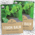 Sweet Yards Seed Co. Organic Lemon Balm – Two Seed Packets! – Approx. 620 Open Pollinated Non-GMO Herb Seeds