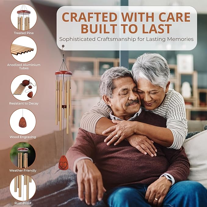 Sympathy gifts for loss of loved one Celebration of life ideas funeral favors sorry for your loss gifts Memorial wind chimes gifts prime with mute option patio decor By Suntribe