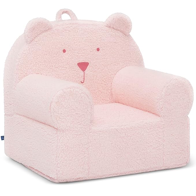 GAP babyGap Sherpa Bear Chair - Greenguard Gold Certified, Blush